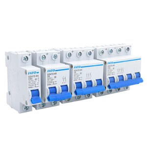 FATO MCB DC Mini disyuntor 1P <span class=keywords><strong>2P</strong></span> 3P 4P 125-750V precios Din Rail DZ47Z para protección de paneles solares - Product Image 1