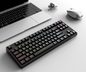 Teclado mecánico inalámbrico de tres modos personalizado Teclado mecánico para juegos RGB de conexión en caliente para computadora de escritorio - Product Image 5