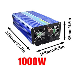 Inversor de onda sinusoidal pura sin conexión a la red, 1000w, para sistema de viento solar, 12v/24v/48v /96v, entrada de 110v, 220v, salida de CC - Product Image 4