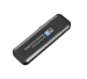 Scheda di rete wireless USB dual-band 1300M con dente blu WIFI due in uno per computer 2.4G/5G senza driver per scheda di rete wireless - Product Image 2