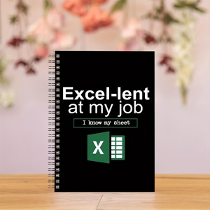 Спиральный блокнот-Excel-одолжил на моей работе веселый бухгалтер и аналитик данных подарок для офиса и домашнего использования, ежедневные канцелярские принадлежности - Product Image 4