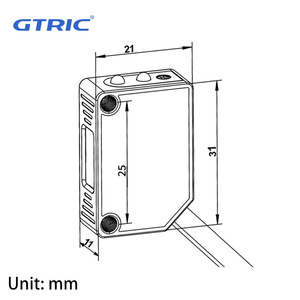 GTRIC square Photoele switch Infrared beam Visible small spot 10-30VDC 3-wires PNP <strong>diffuse</strong> <strong>reflection</strong> laser photoelectric <strong>sensor</strong> - Product Image 4