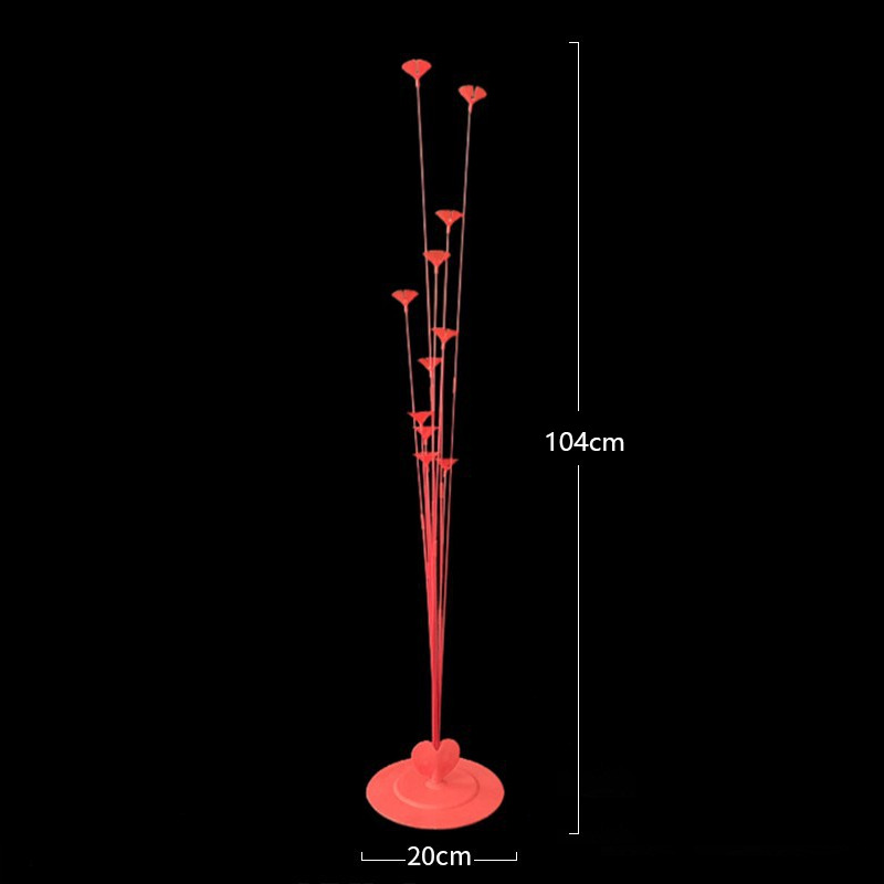 11 Ballon Rouge Coeur Stand (104cm 205g) Nouveau Matériel