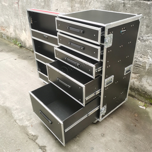 Cho hiệu suất ngoài trời tải cao tiêu chuẩn nhôm & ván ép 5-ngăn kéo video workbox trường hợp chuyến bay OEM/ODM có sẵn - Product Image 5