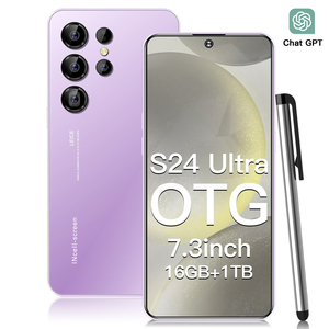 Sıcak satış S24 ULTRA 7.3 inç 48MP + 100MP 16GB + 1TB mobil Android 14 Smartphone 10 çekirdekli tam ekran cep telefonları büyük pil