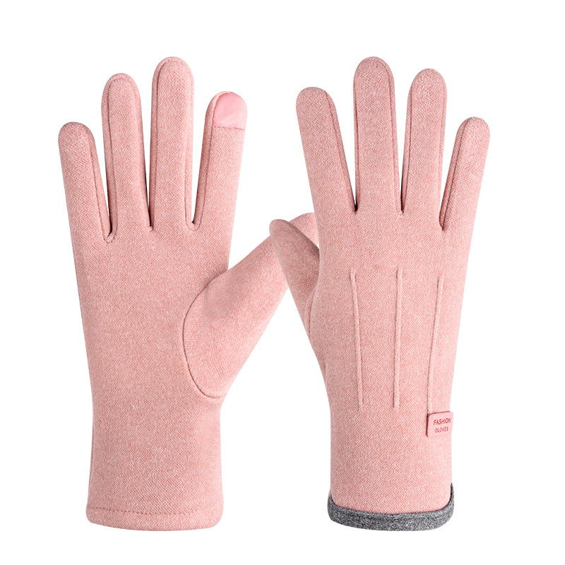 Velours allemand rose Tri-line pour femmes
