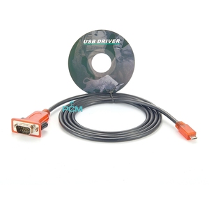 USB2.0 Micro-B maschio a FT232RL RS-232 D-sub 9P maschio Null Modem cavo adattatore seriale set Uniden cavo di programma, cavo di collegamento PC