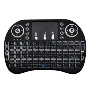 I8 Smart Keyboard Wiederauf ladbare Rii Mini Wireless 2.4G ABS Hintergrund beleuchtung Mini Wireless Tastatur Fixed Code Learning ABS Material