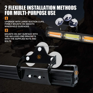 Car Lighting Manufacture COB <strong>LED</strong> Strobe Light <strong>24</strong>&quot; Flashing Modes Traffic Emergency Hazard Warning Flash Lamp Light for Car