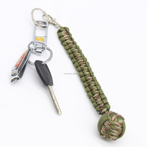 צבעים שונים קוף אגרוף paracord keychain הישרדות paracord מחזיק מפתחות קוף אגרוף - Product Image 4