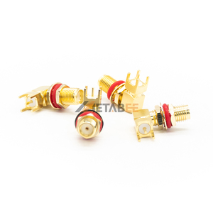 PCB dayanağı uygulamaları için SMA düz PCB RF konektörü altın kaplama COP - Product Image 1