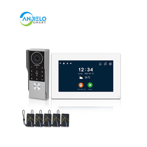 Anjielo 2025 último videoportero con 2 cables 1080P pantalla táctil impermeable para el sistema de intercomunicación de apartamento para el hogar Villa - Product Image 1