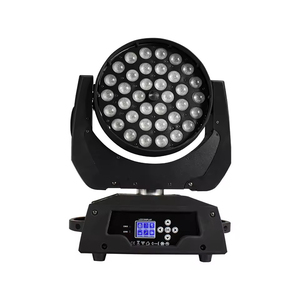 36x10W Zoom yıkama hareketli kafa LED işın profesyonel sahne disko yıkama aydınlatma DMX kontrol RGBWAUV 6 in 1 dönen ışık - Product Image 2