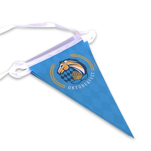 Promoción Tela personalizada Impreso Triángulo Publicidad Deporte Fieltro Banderines Cadena Bandera Bunting Banner - Product Image 1