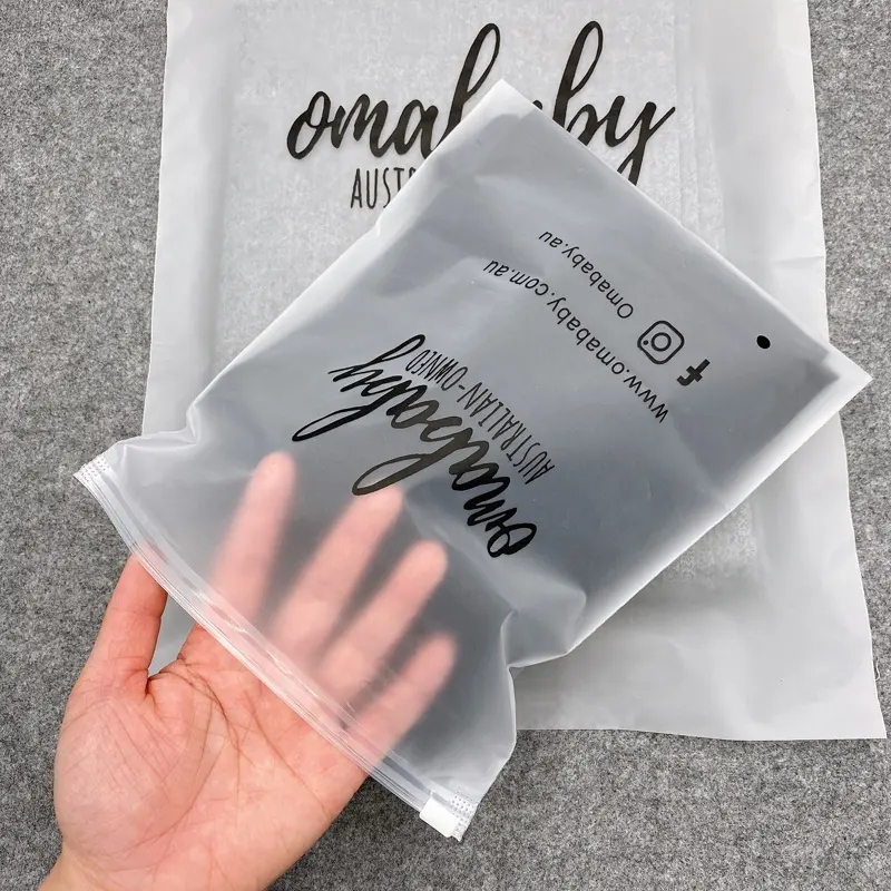 Personalizado transparente de PVC deslizante bolsas con cierre de cremallera de EVA bolsa de embalaje con cremallera