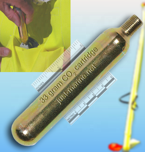 Réservoir de cartouche de cylindres haute pression CO2 45g pour gilet de sauvetage de gilet d'airbag de sécurité d'aquarium - Product Image 3