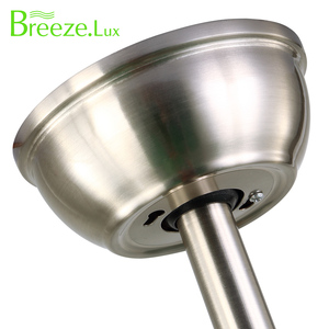Breezelux 2019 Modern basit 4 yaprak LED ışıklı tavan fanı 42 inç bıçak gökyüzü gri geleneksel tasarım banyo için uzaktan kumanda - Product Image 6