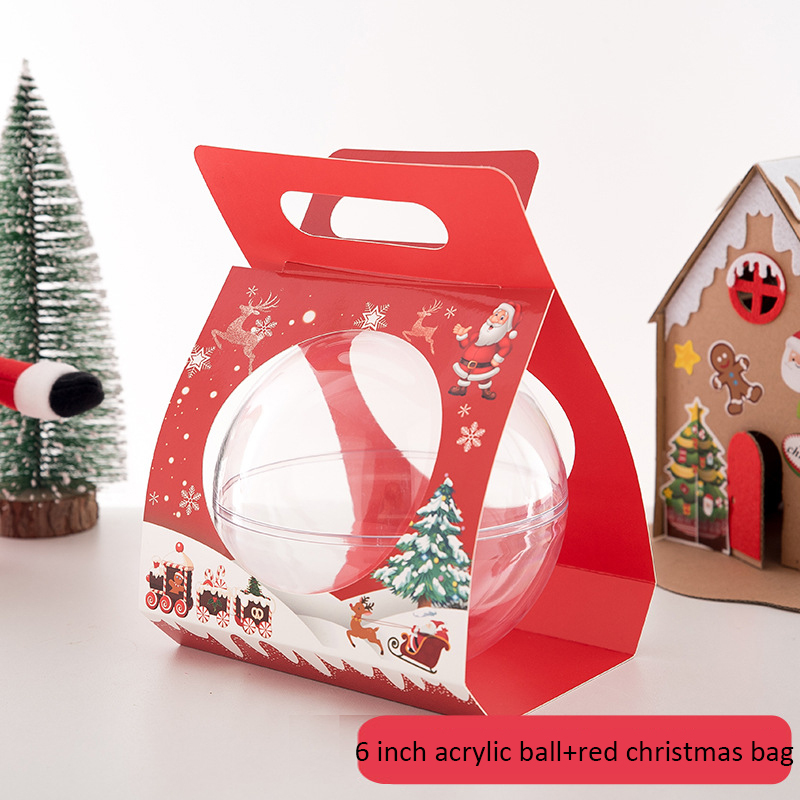 6 inches+red Christmas bag