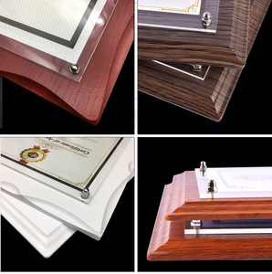 Giấy chứng nhận A4 hiển thị khung Honor giải thưởng đặt ra khung ảnh bằng gỗ Walnut Acrylic giấy chứng nhận bằng tốt nghiệp - Product Image 2