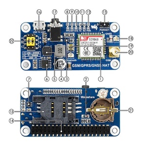 SIM868 40PIN <strong>GPIO</strong> GSM/GPRS/GNSS HAT for <strong>Raspberry</strong> <strong>Pi</strong> 2B/3B/3B+/<strong>Zero</strong>/<strong>Zero</strong> <strong>W</strong> Support SMS Data Transfer ect. Based on SIM868 - Product Image 2