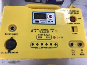 带发光二极管灯套件的家用小型太阳能电池板迷你家用室内野营便携式太阳能系统 - Product Image 6