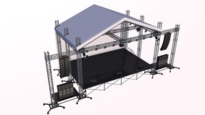 Traliccio di illuminazione dj con sistema audio per altoparlanti line array per eventi truss - Product Image 3