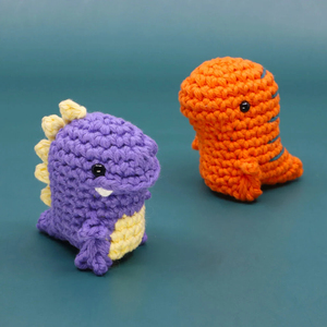DIY Crochet <strong>Kit</strong> for Beginners Tyrannosaurus Rex Dinosaur Amigurumi T-Rex BEGINNER to Advanced Crochet Tutorial and <strong>Pattern</strong> - Product Image 1