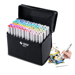 STA Brush Tip Alcohol Based Ink <strong>Markers</strong> Soft Tip Artist <strong>Marker</strong> Pen for Drawing - Product Image 1