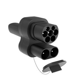 CCS2至交流DC电动汽车充电器适配器兼容特斯拉汽车新条件组合DC快速充电适配器 - Product Image 1