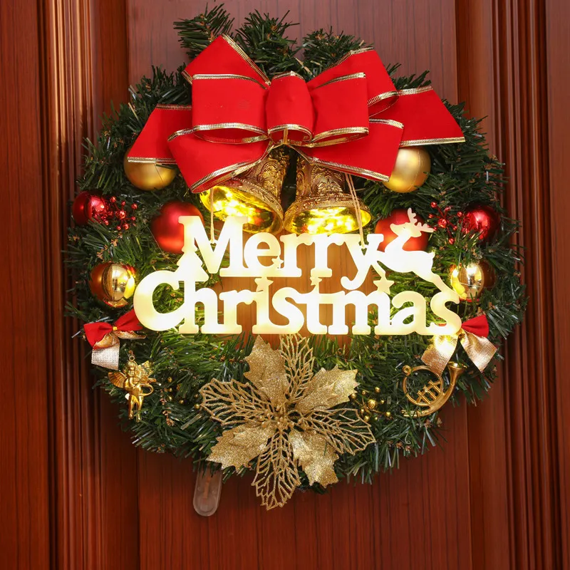 As decorações brancas VERMELHAS Papai Noel do Natal iluminam luzes conduzidas internas impermeáveis exteriores do Natal com fita e sinos
