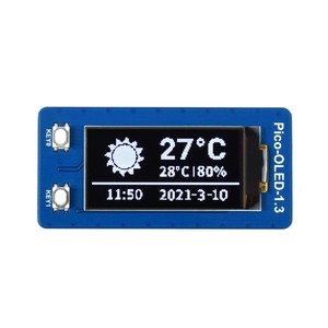 Modulo Display OLED da 1.3 pollici per Pico Raspberry, 64x128 pixel, interfaccia SPI/I2C - Product Image 1