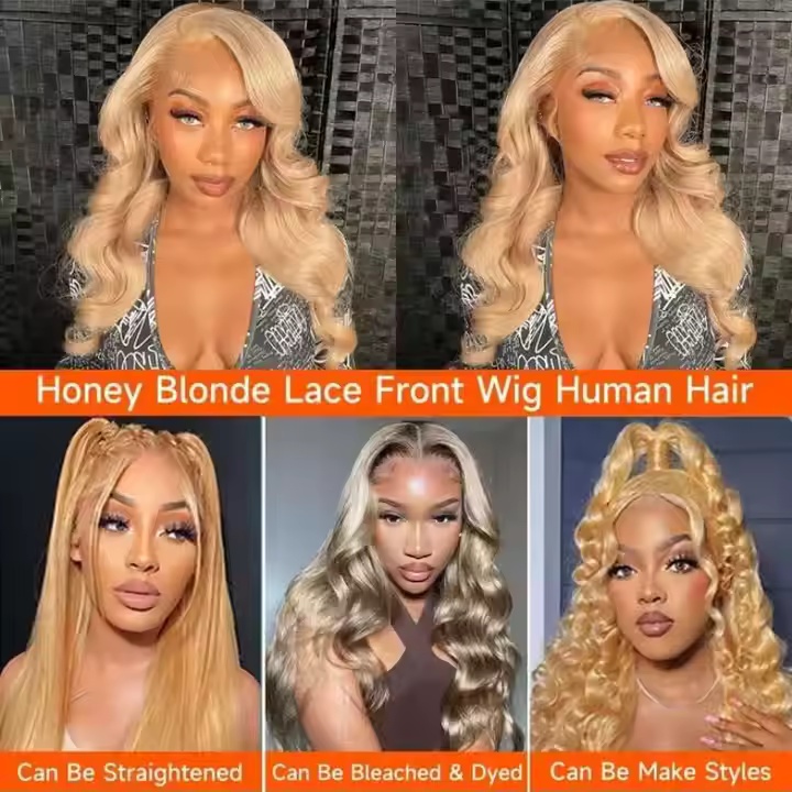 perruque cheveux blonds miel