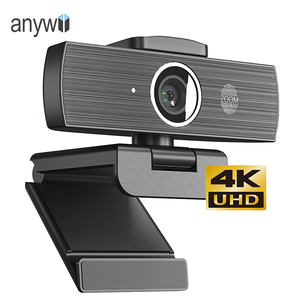Anywii 4k网络摄像头全高清网络摄像头，内置麦克风Usb插头网络摄像头4k电脑苹果笔记本电脑台式机Youtube Skype - Product Image 1