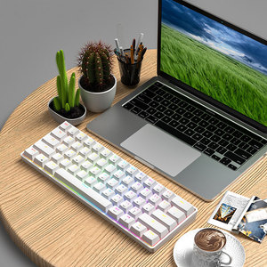Jertech JK530 Diseño moderno colorido inalámbrico 2,4 Teclado Computadora con cable Mini teclados para juegos - Product Image 5