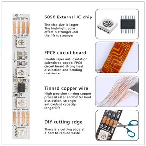 12V KTV RGB Flexible Strip Breakpoint Continuous Transmission Low Voltage Programming Magic Light <strong>LED</strong> Runninglighting Landscape - Product Image 5