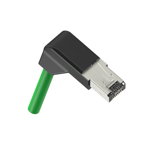 Para MARVTECH Cat5e/Cat6 Ethernet EZ Shield ángulo recto RJ45 conector cadena de arrastre Para conectores de PC industriales - Product Image 6