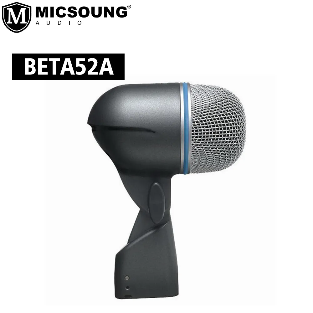 Microfone de estúdio de percussão beta52a, instrumento profissional em formato de baixo grande