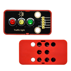 Progetti elettronici DIY STEM modulo semaforo opzionale con (out) Shell modulo ad alta luminosità LED semaforo per Arduino