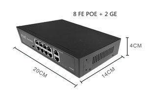 OEM 250m porta 8 + 8 non gestito rete gestita Poe Switch 48v QoS funzione 48v PoE Switch per telecamera IP rete IP