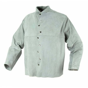 Customizable Men's Cow Split Leather Welding Jacket Safety Clothing for Welders