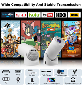 Proyector de cine inteligente de alta calidad más nuevo con LED y proyector de video doméstico Android 11,0 incorporado - Product Image 2