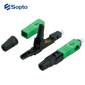 Sopto SC ตัวเชื่อมต่อแบบเร็ว SM MM Simplex UPC ชนิด APC ใช้ง่ายขั้วต่อไฟเบอร์ออปติกแบบทนทาน - Product Image 4
