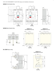 CQC Less Than 100mm <strong>Arc</strong> 50Hz AC400V AC800V Molded Case Circuit Breaker 630 700 800 Amp Moulded Case Circuit Breaker Mpcb 3p 4p