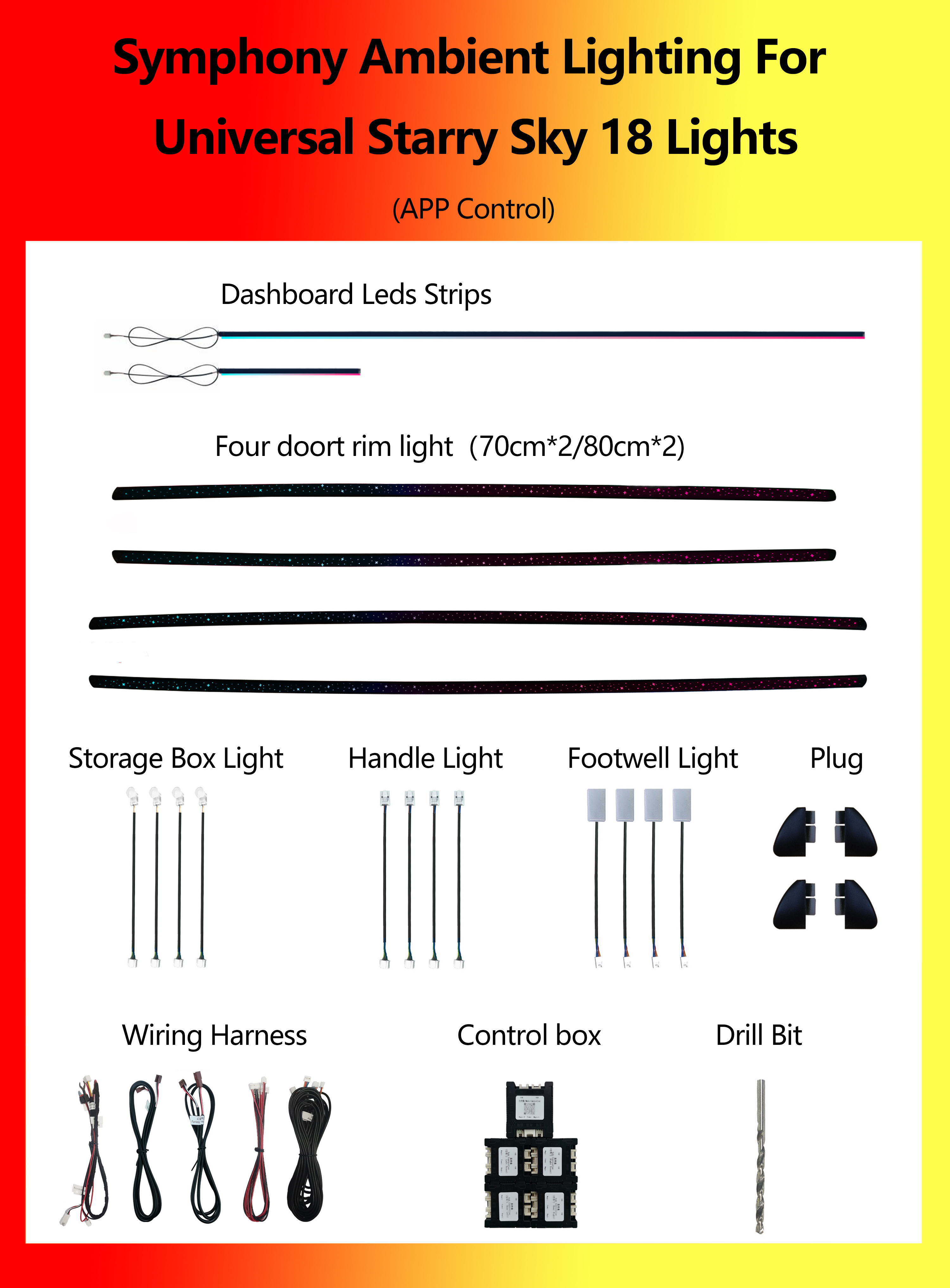 Universal Symphony Starry Sky 18 in 1 kit