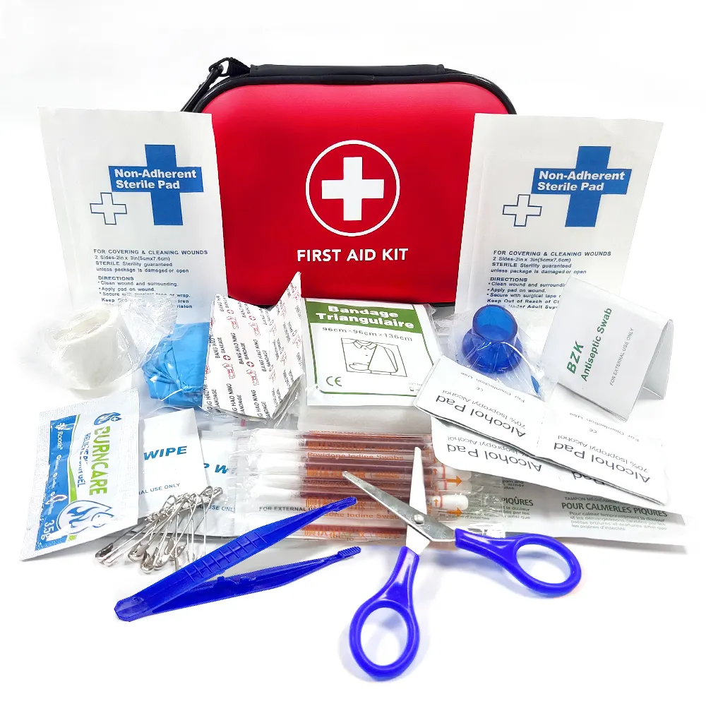custom home high grade complete compact paramedic first aid kit travel medical mini nylon cloth first aid kit bag fully stocked