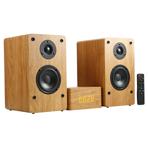 Bookshelf Speaker for Dynamic Audio with 4-inch Full-range Speaker and 2-inch Dome Tweeter for Home Theater Systems and Music - Product Image 1