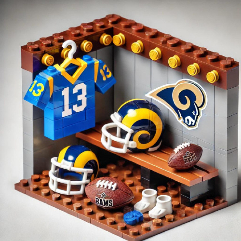 Bloques de construcción para vestuario - 4 Los Angeles Rams