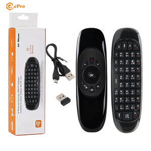 Ratón ruso C120 Fly Air con sensor giroscópico recargable 2,4g teclado Qwerty inalámbrico Control remoto para Android TV Box Gaming - Product Image 1