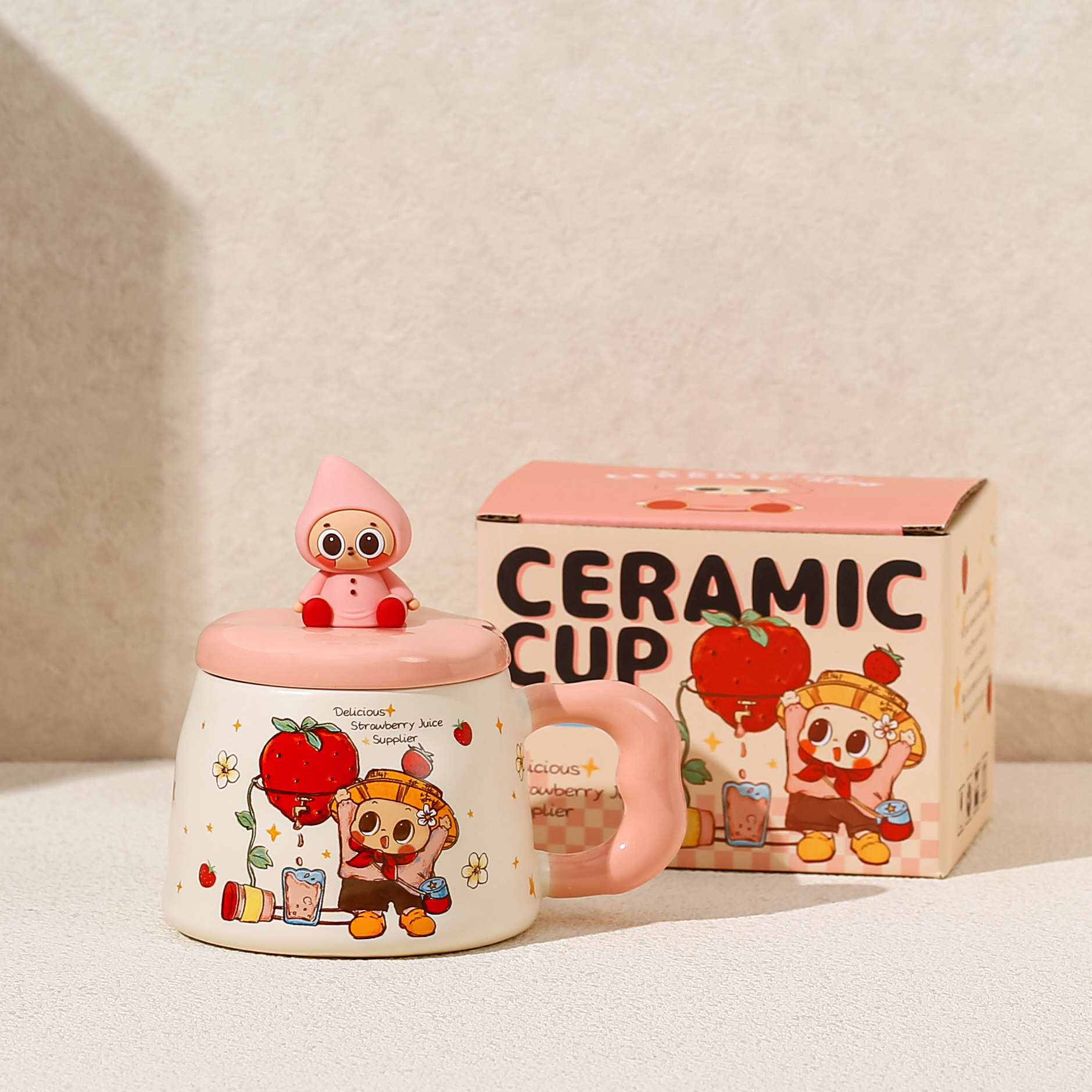 Rose (emballage en boîte de couleur)