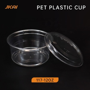 كوب من بلاستيك بي إي تي للمواد الغذائية المطبوخة مستدير وشفاف يُستخدم لمرة واحدة علبة لحفظ الكعك والبسكويت والفاكهة - Product Image 5